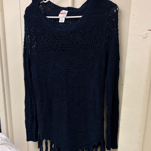 Ruby Rd. Blue Knit Sweater - Picture 2 of 4